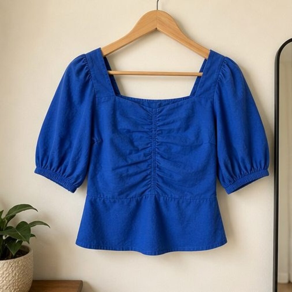 Teal Wrap Blouse